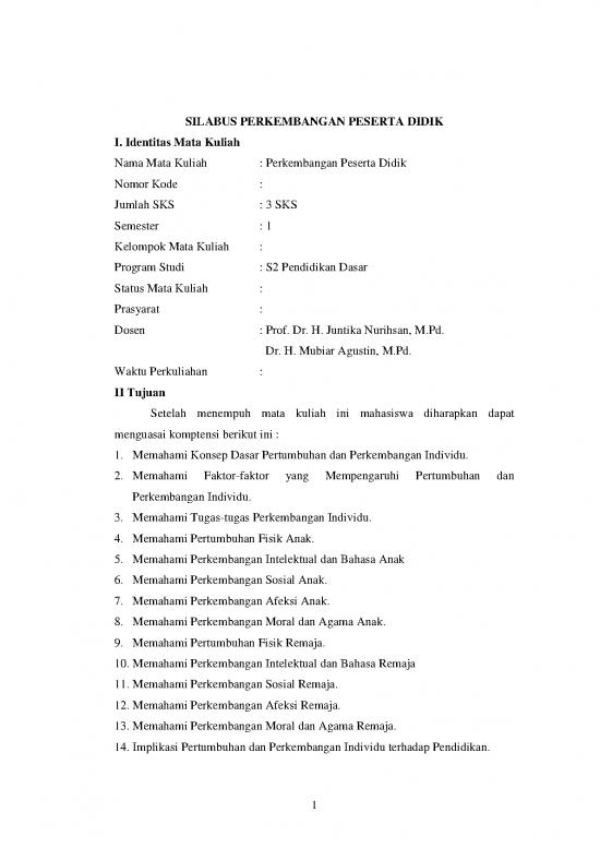 picture Pendidikan Pdf 7800 | Silabus Perkembangan Peserta Didik | Ilmu Kependidikan